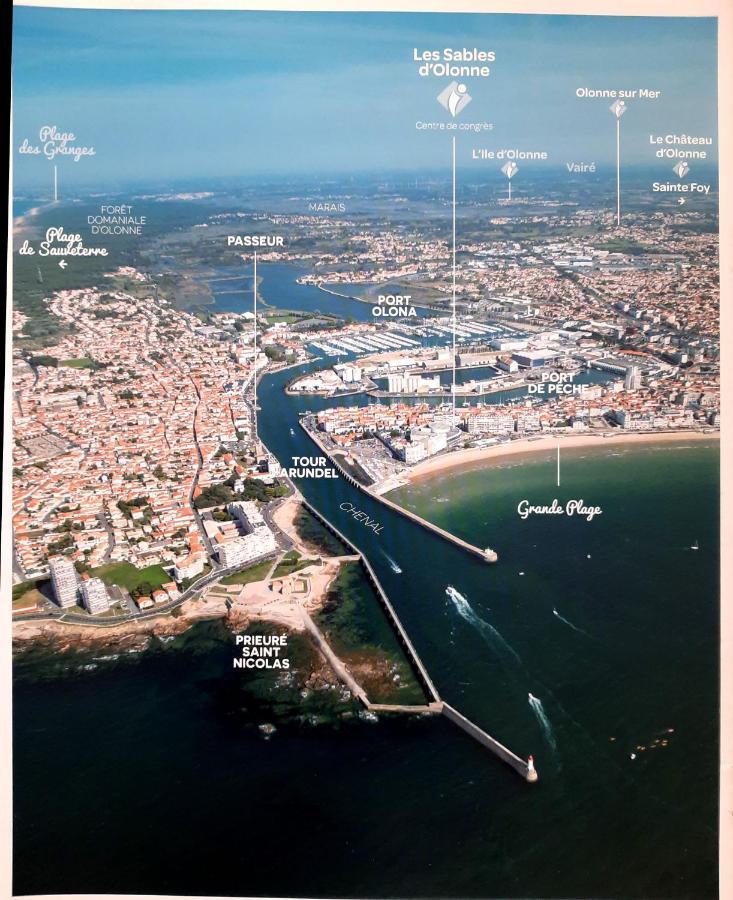 Appartement Vue Sur Mer เลส์ซาบล์-โดล็อนน์ ภายนอก รูปภาพ